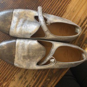 Officine Creative Metallic Mary Jane Shoes size 9